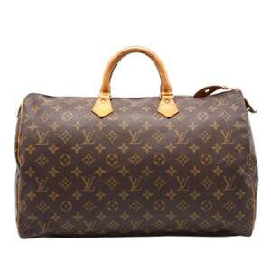 LOUIS VUITTON Brown Monogram Coated Canvas Speedy 40 Bag